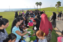 بالصور: ورشة عمل "ماستر شيف" لطلاب مشروع التعليم إلى القمم في متنزه العجمي بيافا